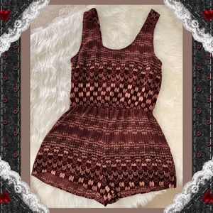 Forever 21 Print Sleeveless Romper